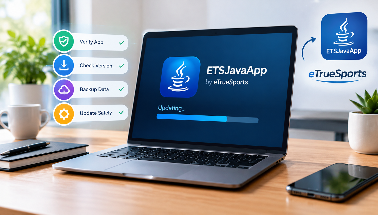 how to update etsjavaapp by etruesports