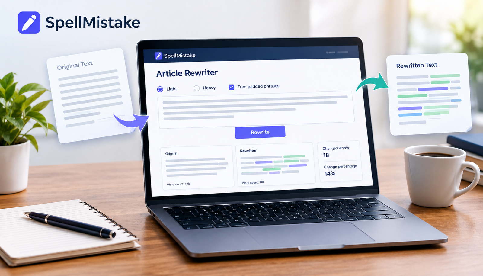 Article Rewriter Tool by SpellMistake
