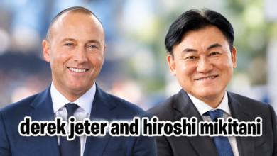 Derek Jeter and Hiroshi Mikitani